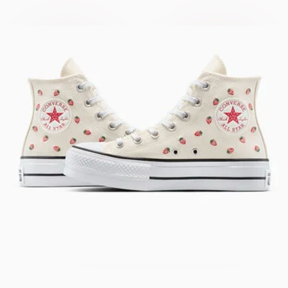 Converse Woman’s  Lift Strawberry Chuck Taylor High Top NEW ~ 6